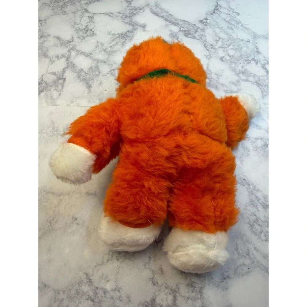 Vintage Orange White Bear Forest Ranger Scout Plush Mascot Green Hat Bag 10